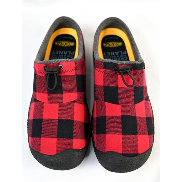 KEEN Men's Howser III Slide BLK/RED Plaid Sz11 1025553 NIB - Picture 2 of 9